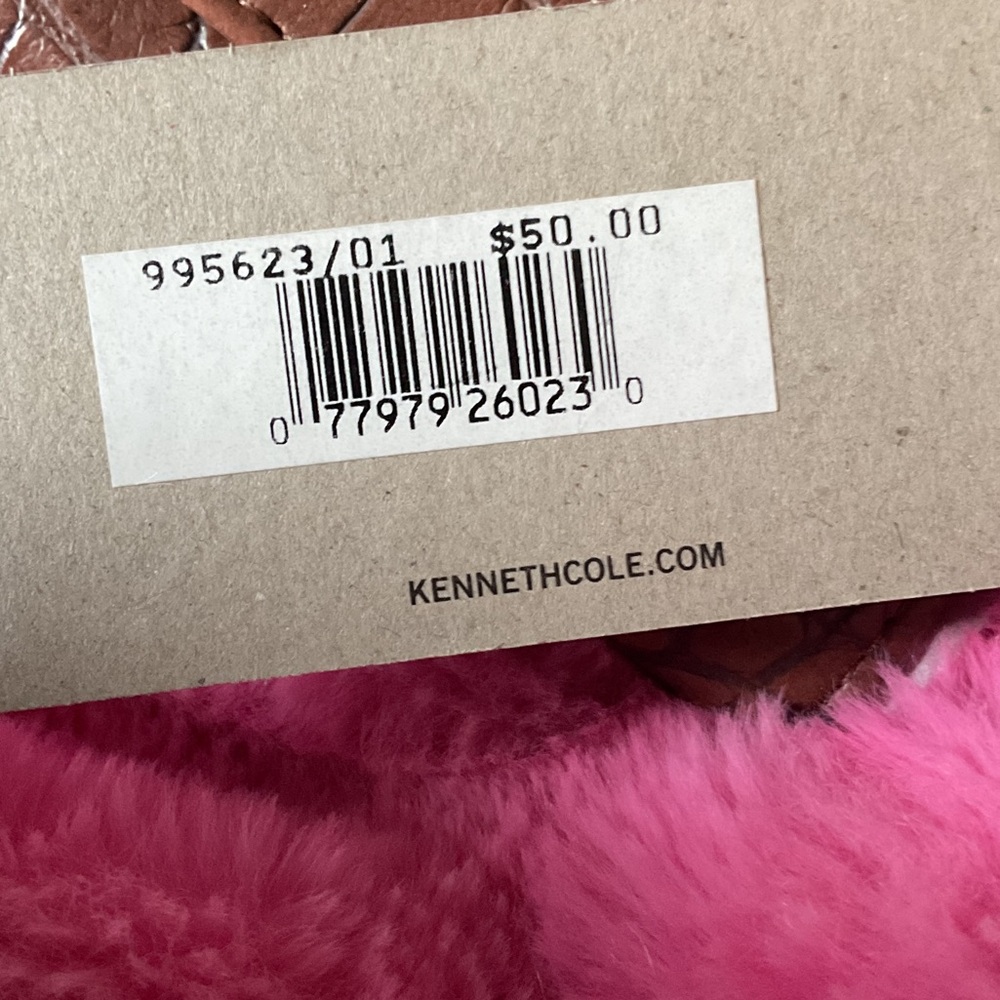 Kenneth Cole Reaction Tan Croc-Embossed Clutch - Picture 2 of 3